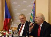 Prezident Miloš Zeman s plzeňským hejtmanem Václav...